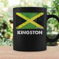 Kingston Jamaica Flag Jersey コーヒーマグ ギフトのアイデア
