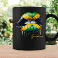 Lips Jamaican Flag Jamaica Love Travelacation コーヒーマグ ギフトのアイデア