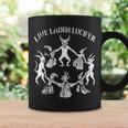 Live Laugh Lucifer ホラー サタン 悪魔 悪魔 悪魔 ヤギ コーヒーマグ ギフトのアイデア