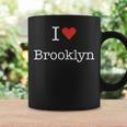 I Love Brooklyn With Heart ミニマリスト シンプル グラフィック コーヒーマグ ギフトのアイデア