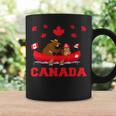 I Love Canada Cool Canada Bear & Chipmunk Cartoon Graphic コーヒーマグ ギフトのアイデア