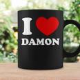 I Love Damon I Heart Damon 面白い名前 Damon コーヒーマグ ギフトのアイデア