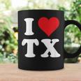 I Love Tx Initials I Heart TX First Last NameX コーヒーマグ ギフトのアイデア