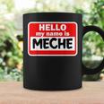 Meche Hello Hi My Name Is ネームオン カスタム コーヒーマグ ギフトのアイデア