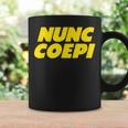 Nunc Coepi Now I Begin コーヒーマグ ギフトのアイデア