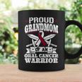 Oral Cancer Warrior Awareness リボン Proud Grandmom Of An Oral Cancer Warrior コーヒーマグ ギフトのアイデア