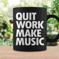 Quit Work Make Music 半袖 コーヒーマグ ギフトのアイデア