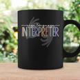 Retro Asl American Sign Language Interpreter Asl Teacher Coffee Mug Gifts ideas