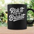 Risk It For The Brisket Bbqジョーク 長袖tシャツ コーヒーマグ ギフトのアイデア