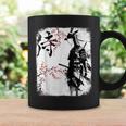 Samurai Giraffe Ninja Budo Japan Worrior Cherry Blosson コーヒーマグ ギフトのアイデア