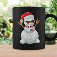 Santa Snowman Rock Hand Sign Language Xmas Rock Music Lover Coffee Mug Gifts ideas