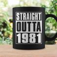 Straight Outta 1981 Womenintage 1981 Birth Of Birthday コーヒーマグ ギフトのアイデア