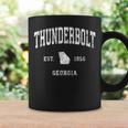 Thunderbolt Georgia Ga ヴィンテージ アスレチック スポーツデザイン コーヒーマグ ギフトのアイデア