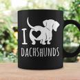 Wiener Dog ダックスフンド 犬 ペット愛好家 I Love Dachshunds コーヒーマグ ギフトのアイデア