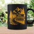 Wv ミニマリストヴィンテージウェストバージニア州生まれ育ち地元をご覧ください コーヒーマグ ギフトのアイデア