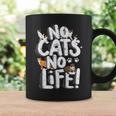 「No Cats No Life」 母の日 バレンタインデー 猫 母 コーヒーマグ ギフトのアイデア
