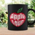 「Red Apple Fresh Fruit 」 ハート型 Love りんご フルーツ ユニークデザイン 長袖tシャツ コーヒーマグ ギフトのアイデア