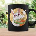 かわいい ウサギ 食べる ラーメン 漫画 カワイイ 食べ物 好き コーヒーマグ ギフトのアイデア