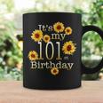 かわいいひまわり その私の101歳の誕生日 101歳の誕生日 コーヒーマグ ギフトのアイデア