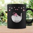 かわいい毛糸の猫はけん玉ハートを弾く コーヒーマグ ギフトのアイデア