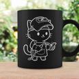 かわいい猫の溶接工 コーヒーマグ ギフトのアイデア