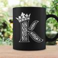 アルファベットtシャツ イニシャル文字 K & King Queen 王冠 コーヒーマグ ギフトのアイデア