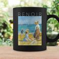 オーギュスト・ルノワール ビーチのフィギュア コーヒーマグ ギフトのアイデア