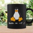 コンピューター -Udo Rm -Rf Tux Linux ペンギン プログラマー コーヒーマグ ギフトのアイデア
