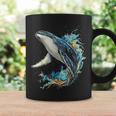 ザトウクジラ 動物 グラフィック イラスト ザトウクジラ コーヒーマグ ギフトのアイデア