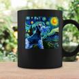 シュナウザー 面白いtシャツ 犬 ゴッホ 星月夜 かわいい メンズ 子供 おもしろ 服 グッズ ネタ コーヒーマグ ギフトのアイデア