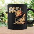 シーシュポス・イズ・ハッピー面白いギリシャ神話ミーム哲学 コーヒーマグ ギフトのアイデア