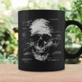 スカルアートグラフィックテキストモチーフドクロ コーヒーマグ ギフトのアイデア