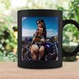 セクシーガールグラフィックtシャツ セクシーなラティーナガール&バイクビーチ。 長袖tシャツ コーヒーマグ ギフトのアイデア