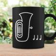 チューバ 楽器 吹奏楽 オーケストラ シンプル 音楽 コーヒーマグ ギフトのアイデア