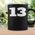 ナンバー13 Thirn スポーツチーム フロントプリント お揃い 誕生日 コーヒーマグ ギフトのアイデア