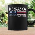 ネブラスカの座標 米国旗 コーヒーマグ ギフトのアイデア