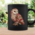 ハート柄の奇抜なパッチワークフクロウ コーヒーマグ ギフトのアイデア