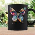 バタフライ カラフルな羽 バタフライ 蝶 コーヒーマグ ギフトのアイデア