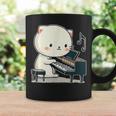 ピアノを弾くかわいい猫 ヴィンテージ かわいい猫 アート 日本アニメ コーヒーマグ ギフトのアイデア