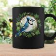 ブルージェイとイングリッシュアイビーバードアートブルージェイズイラスト コーヒーマグ ギフトのアイデア