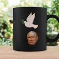 プーチンの頭に平和の鳩の糞、世界は平和を望んでいる コーヒーマグ ギフトのアイデア