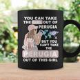 ペルージャシティのクールな少女 誇り高きペルージャガール コーヒーマグ ギフトのアイデア