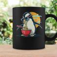 ペンギン食べる ラーメン サングラス アートワーク 和麺 コーヒーマグ ギフトのアイデア