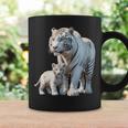 ホワイトタイガー、ネコの動物 コーヒーマグ ギフトのアイデア