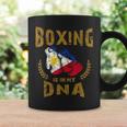 ボクシングは私の Dna にある フィリピン国旗のボクシング グローブ コーヒーマグ ギフトのアイデア