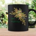 ミモザ 花柄 Little Bright Days ナチュラル 春カラー フラワーデザイン 長袖tシャツ コーヒーマグ ギフトのアイデア