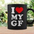 ユーズド加工 I Heart My Girlfriend アパレル I Love My Gf コーヒーマグ ギフトのアイデア