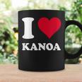 レッドハート I Love Kanoa コーヒーマグ ギフトのアイデア