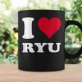 レッドハート I Love Ryu コーヒーマグ ギフトのアイデア