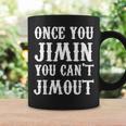 一度ジミンしたら、ジミンアウトはできない コーヒーマグ ギフトのアイデア